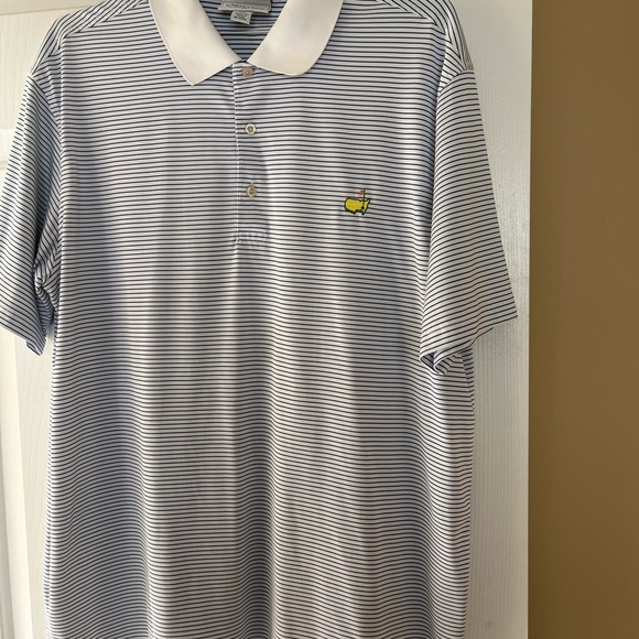Masters Other - Masters White and Blue Polo Shirt with Classic Collar